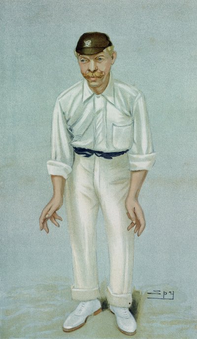 &39;Bobby&39;，板球运动员Robert Abel的漫画，于1902年6月5日在名利场出版 作者 莱斯利·马修·沃德